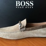 HUGO BOSS BLACK – DRENNO  Men’s Loafers In Medium Beige