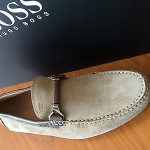 HUGO BOSS BLACK – DRENNO  Men’s Loafers In Medium Beige
