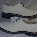 Cole Haan Air Franklin Saddle Oxfords, Suede Upper, White Suede, 10.5 M, New