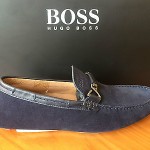 HUGO BOSS BLACK – DRENNO US Men’s Loafers In Dark Blue