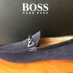 HUGO BOSS BLACK – DRENNO US Men’s Loafers In Dark Blue