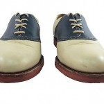 Cole Haan Saddle Shoes 10 Vintage Mens Navy Blue Tan Casual Leather Lace Oxfords