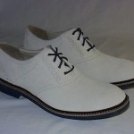 Cole Haan Air Franklin Saddle Oxfords, Suede Upper, White Suede, 10 M, New