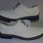 Cole Haan Air Franklin Saddle Oxfords, Suede Upper, White Suede, 10 M, New