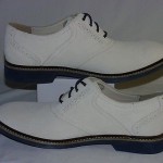 Cole Haan Air Franklin Saddle Oxfords, Suede Upper, White Suede, 10 M, New