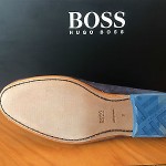 HUGO BOSS BLACK – SAHAMIO  Men’s Loafers In Dark Blue