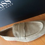 HUGO BOSS BLACK – SAHAMIO  Men’s Loafers In Beige