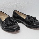 COLE HAAN GENUINE  LEATHER  SHOES COLOR BLACK  MENS SIZE 8D