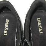 Diesel Mens Remy Dark Navy Blue Leather Lace Up Sneakers Shoes Sz 9
