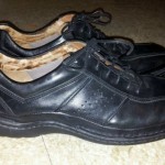 Clarks Mens Black Leather Casual Shoes Sz 10