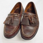 COLE HAAN Men 8.5-M Brown Leather Casual Slip On Driving Loafer Shoes