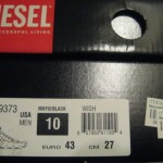 RARE NIB MEN’S DIESEL WISH LACE UP TRAINERS US 10 M