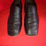 Hugo Boss Mens Chesterfield Black loafers With A Design On Them shoes Size 8 Nic
