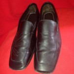 Hugo Boss Mens Chesterfield Black loafers With A Design On Them shoes Size 8 Nic