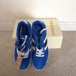 NIB  Diesel Men’s Lounge Skydiver/White Sneakers Sz 9 M
