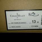 NEW COLE HAAN Air Franklin Saddle White Suede Shoes size 13