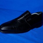 Mens HUGO BOSS Black Slip on Shoes Leather Rubber Size 11 US
