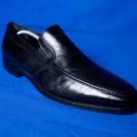 Mens HUGO BOSS Black Slip on Shoes Leather Rubber Size 11 US