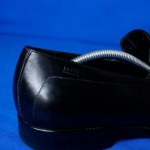 Mens HUGO BOSS Black Slip on Shoes Leather Rubber Size 11 US