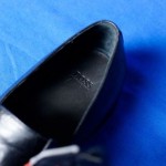 Mens HUGO BOSS Black Slip on Shoes Leather Rubber Size 11 US