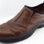 Clarks Brown Leather Slip On Loafers Style Casual Shoes Men Size 10