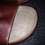 Mens Cole Haan Nike Air Size 8 1/2 Brown Leather Slip On Sandals Mules Shoes