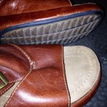 Mens Cole Haan Nike Air Size 8 1/2 Brown Leather Slip On Sandals Mules Shoes