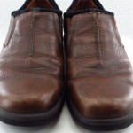 Clarks Brown Leather Slip On Loafers Style Casual Shoes Men Size 10