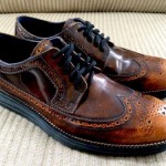 Men’s Cole Haan Lunargrand Wingtip Brown Burnished  Leather 11 M