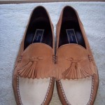 NICE MENS BRAGANO LEATHER TASSEL SLIP ON LOAFERS MOCASINS SZ 12 COLE HAAN SHARP