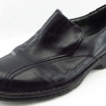 Clarks Black Leather Slip On Loafers Men Size 9.5 Wide