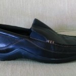 Cole Haan 10.5 black leather loafers slip on driving moccasins shoes