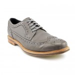 Cole Haan Cooper Sq. Wingtip Mens Size 9.5 Gray Leather Oxfords Shoes Used