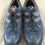 Mens Hugo Boss Orange Casual Fashion Sneakers Navy Black Size 42 US 8.5, 9