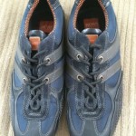 Mens Hugo Boss Orange Casual Fashion Sneakers Navy Black Size 42 US 8.5, 9