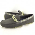 BNIB COLE HAAN AIR GRANT Charcoal Grey Suede Driving Loafer Shoes Mens Size 10.5