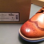 Cole Haan Lunargrand Long Wingtip 11947 Leather Camello/Chambray – Men’s Size 8