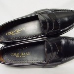 NEW Vintage USA COLE HAAN Men 8-D Black Leather Slipon Penny Loafer Moc Shoes
