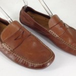 Cole Haan Mens Howland Penny Loafers Drivers Shoes Size 11W 11 W Brown $148