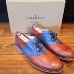 Cole Haan Air Franklin Saddle Shoes – C11423 – Brown/Blue – Mens – Size 10.5