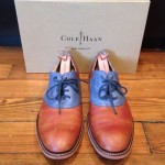 Cole Haan Air Franklin Saddle Shoes – C11423 – Brown/Blue – Mens – Size 10.5