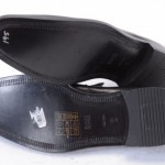 Hugo Boss 9.5 Black leather slip on square toe venetian loafer shoe new GTQ545