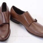 Hugo Boss Hankok 12 Chocolate leather monk strap oxford shoe new $245 GTQ529