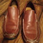 COLE HAAN NIKE AIR Men’s Size 8 M Brown Leather Slip-on Loafers Shoes