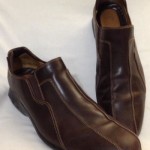 L@@K COLE HAAN NIKE AIR GRADY TWO MEN SZ 14 M BROWN SLIP ON CASUAL SHOES NICE!!