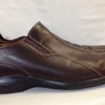 L@@K COLE HAAN NIKE AIR GRADY TWO MEN SZ 14 M BROWN SLIP ON CASUAL SHOES NICE!!