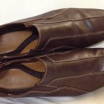 L@@K COLE HAAN NIKE AIR GRADY TWO MEN SZ 14 M BROWN SLIP ON CASUAL SHOES NICE!!