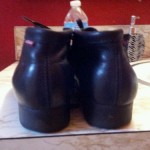 Clarks wallabees, Black leather