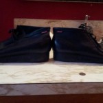 Clarks wallabees, Black leather