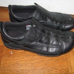 RARE NWOB MEN’S DIESEL OROLAN  BLK LEATHER SLIP ON SHOES US 10.5 M
